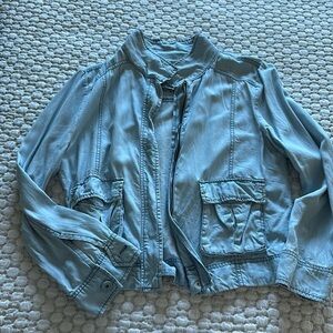 BB Dakota Chambray Moto Jacket